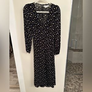 Reformation long sleeve midi dress size 2